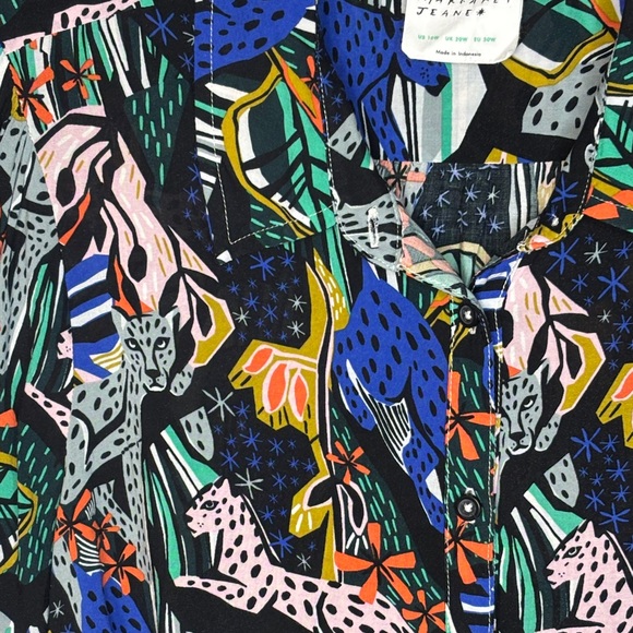 Anthropologie Art of Margaret Jeane Patterned Blouse - Picture 5 of 13